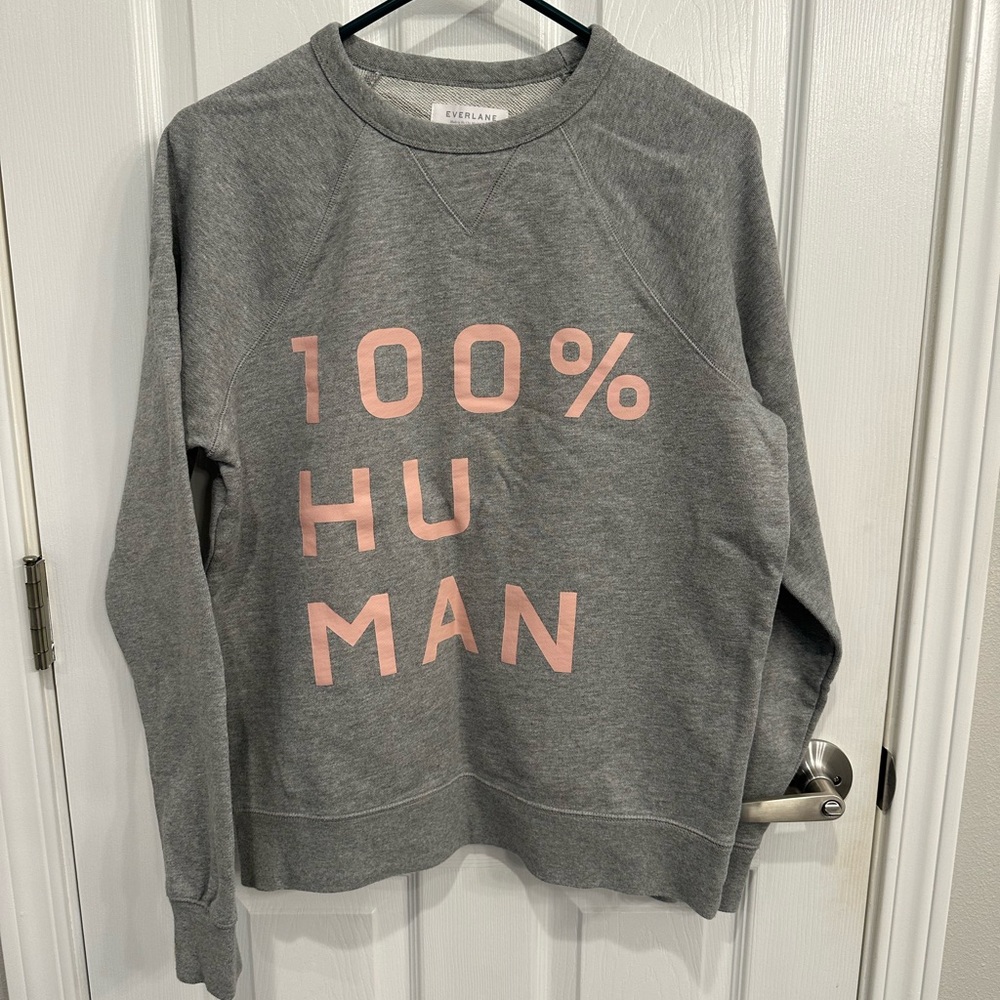 Everlane sweatshirt.